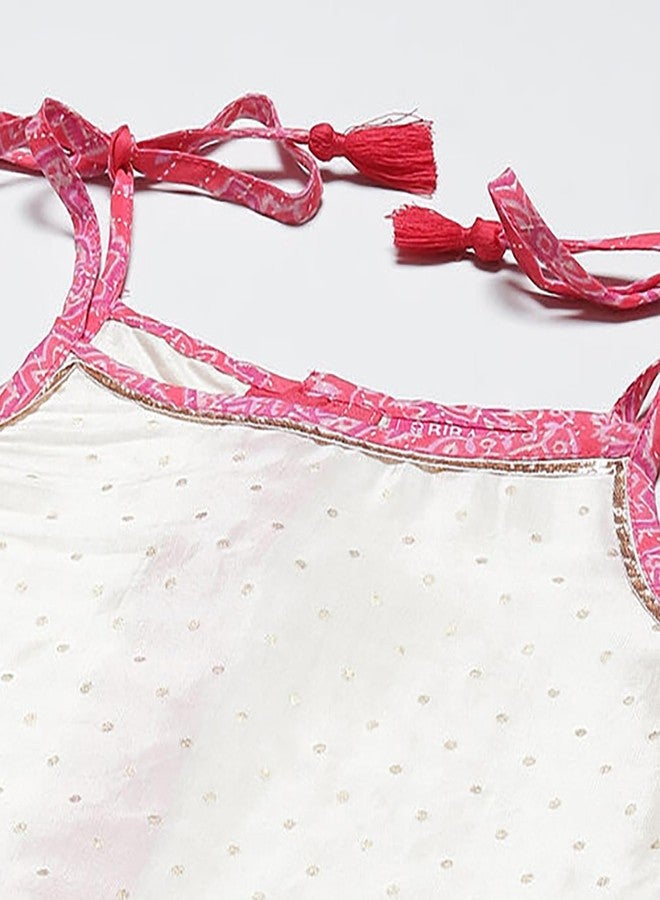 BIBA Girls Viscose Flared Printed Lehenga Set (KW5070EAW22RED_Red_13) - Image 2