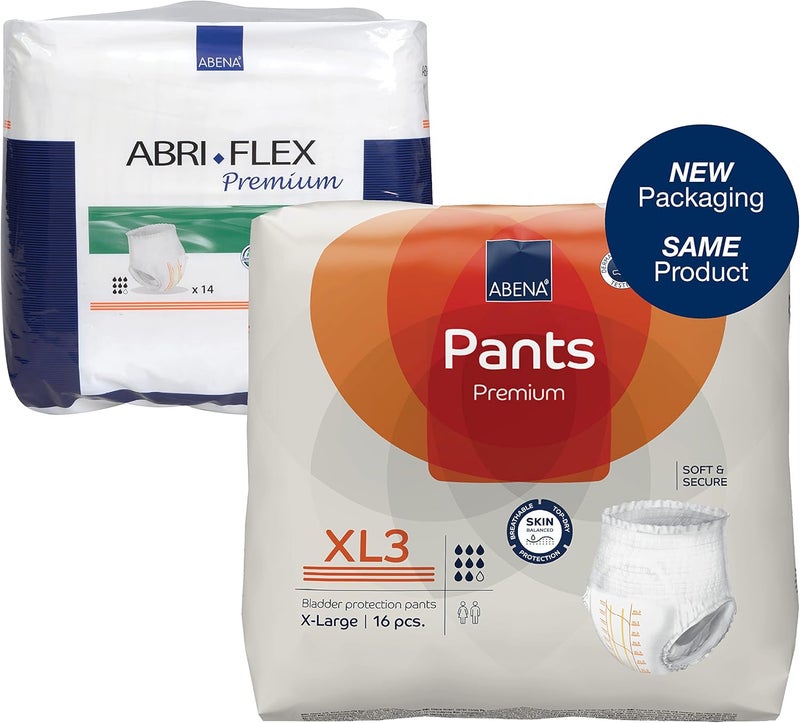Abena Abena Premium Incontinence Protective Underwear, Abena Pants, Pull-ups, Heavy Absorbency, Level 3, Extra Large, 96 Count 