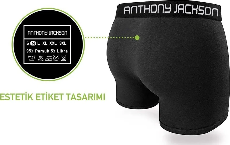 أنتوني جاكسون Lycra 6-Pack Premium Men's Boxer Boss