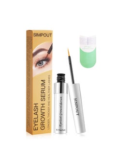 Eyelash Growth Serum  Fuller  Longer Looking Eyelashes Lash Enhancing Serum Voluminous Lengthening Natural Lash Enhancer Vegan  CrueltyFree Silver