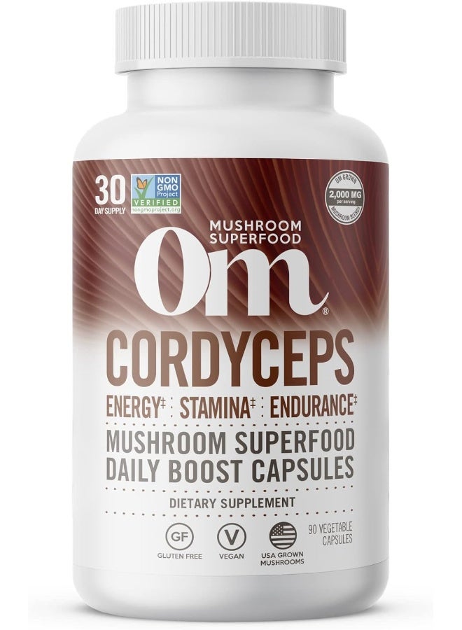 OM Cordyceps Mushroom Superfood 90Vcaps - Image 1