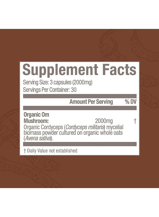 OM Cordyceps Mushroom Superfood 90Vcaps - Image 4