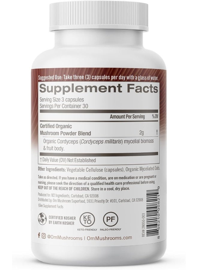 OM Cordyceps Mushroom Superfood 90Vcaps - Image 5