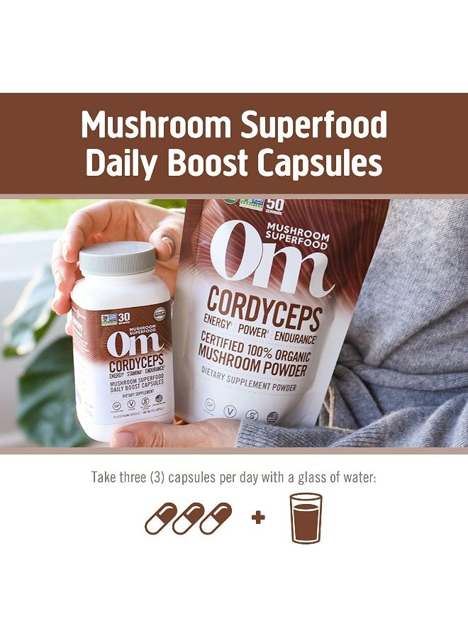OM Cordyceps Mushroom Superfood 90Vcaps - Image 3