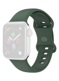 PROMASS Replacement Watchbands For Apple Watch Series 7 45mm/6 & SE & 5 & 4 44mm/3 & 2 & 1 42mm Dark Green 