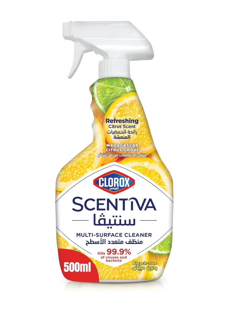 Clorox Scentiva Multi-Surface Cleaner, Refreshing Citrus Scent, Bleach Free 500ml - Image 1