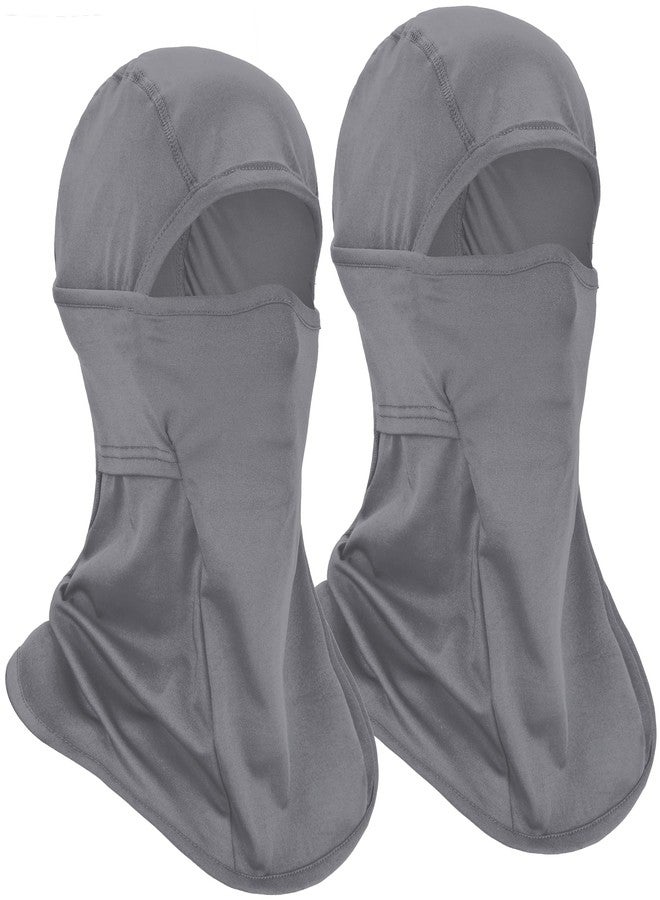 Headshion Cooling Balaclava Face Mask Men Women Summer, 2-Pack Lightweight Ski Mask Helmet Liner (2 Dark Grey) - Image 1