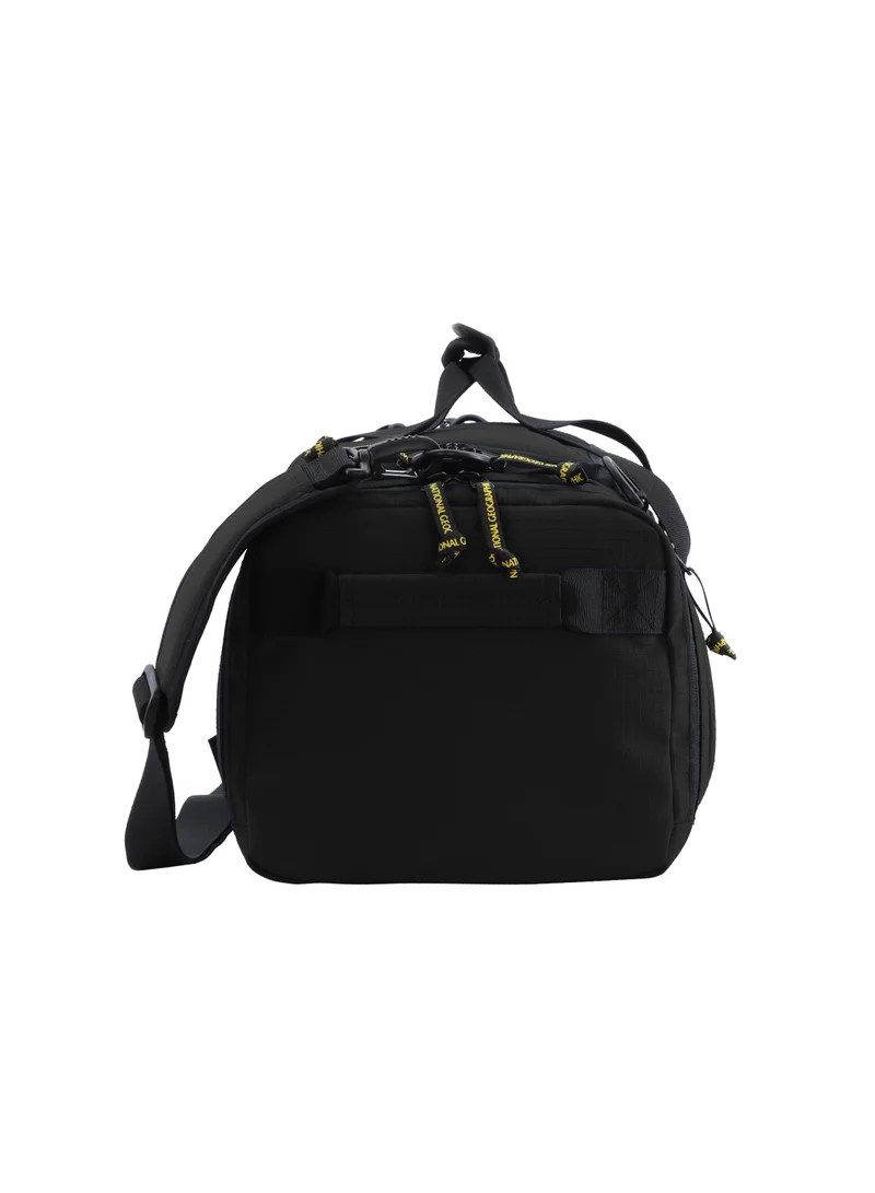 ناشيونال چيوغرافيك National Geographic Explorer III RPET Duffel Bag Black For Men And Women, Durable Water Resistant Padded Laptop Tablet  Shoe Pocket Travel Bag For Outdoor Hiking