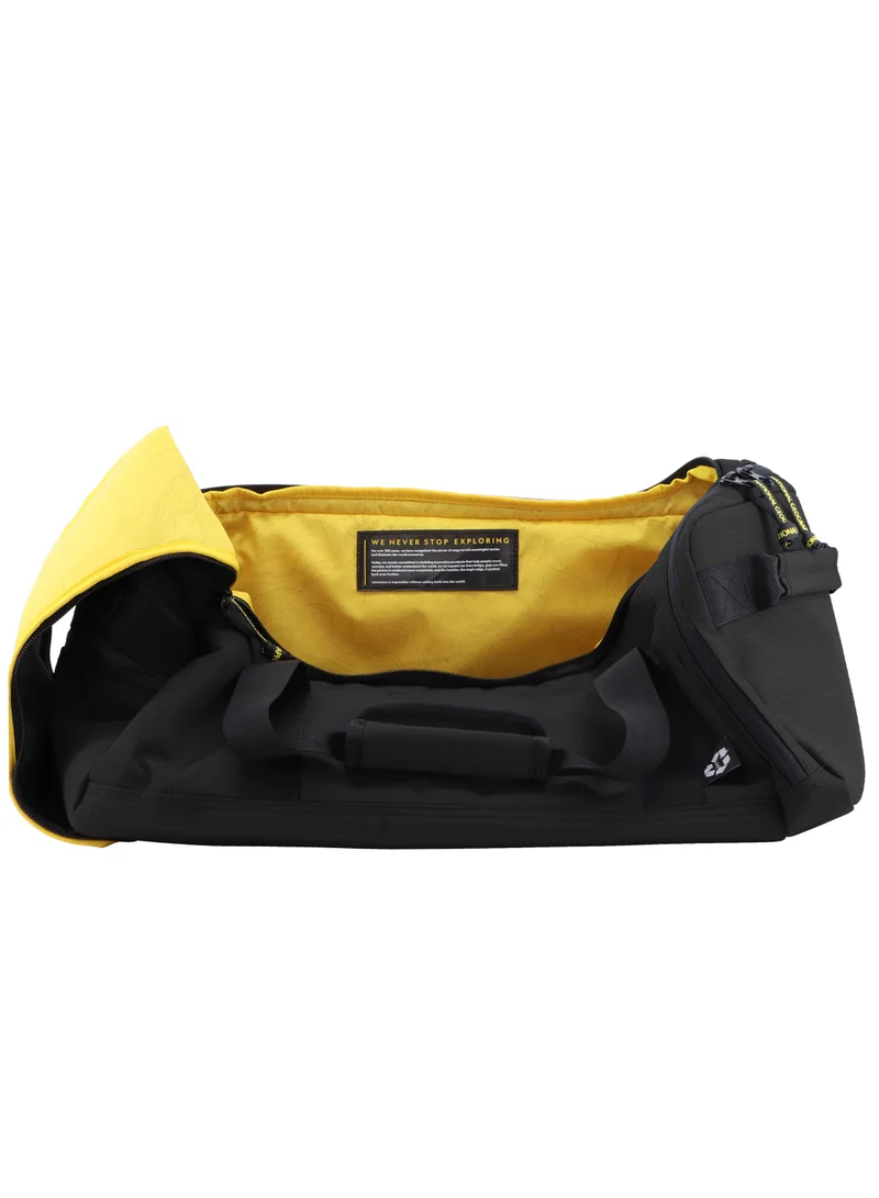 ناشيونال چيوغرافيك National Geographic Explorer III RPET Duffel Bag Black For Men And Women, Durable Water Resistant Padded Laptop Tablet  Shoe Pocket Travel Bag For Outdoor Hiking