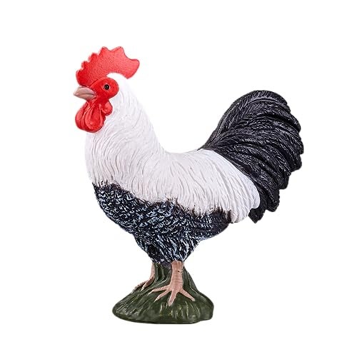 MOJO Cockerel Rooster Realistic Farm Animal Hand Painted Toy Figurine - Image 1