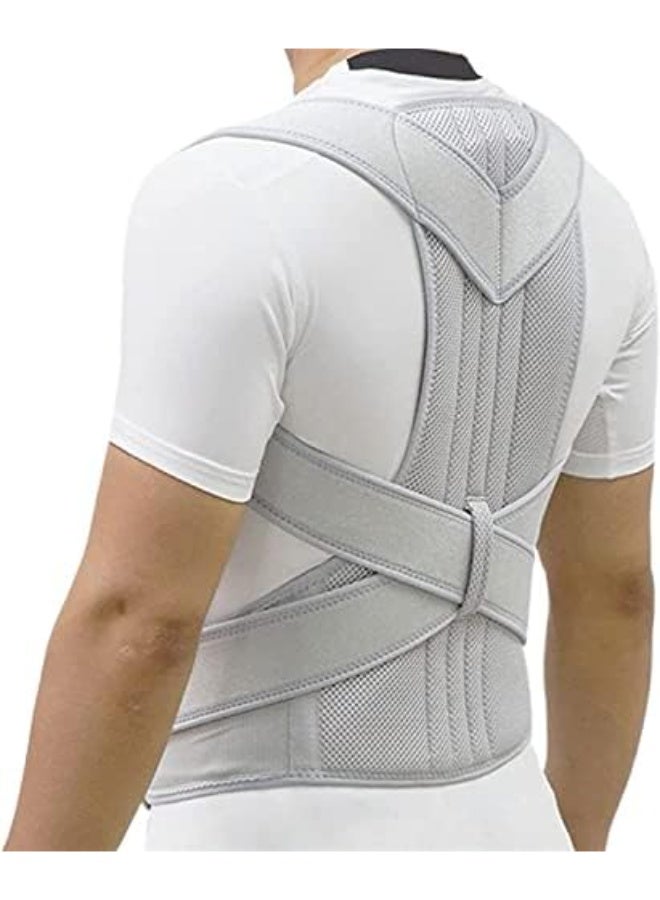 Queens Postural Belt Correction Belt, Shoulder Corrector Posture Corrector Invisible Orthopedic Corset Straight Back Support and Shoulder Straightener Elastic Band(L) - Image 1