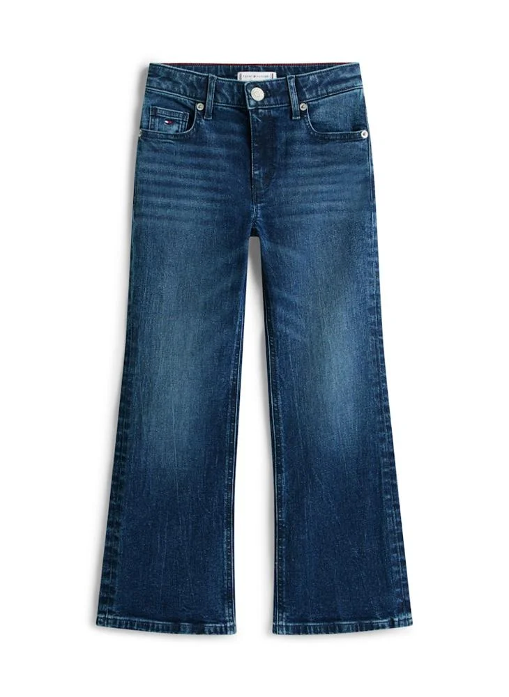 Tommy Hilfiger Denim Dark 01 Kids Flare Dark Jeans for Women | Best Price UAE