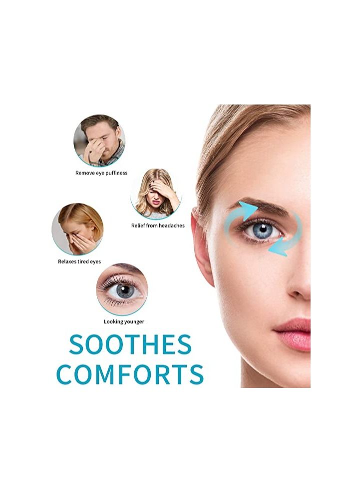 Ultimate Eye  face Care and Deep Sleep Bundle: Hot and Cold Eye Gel Pack and Blackout Eye Mask.Flexible Cold Eye Mask for Acne, Swollen Face, Puffy Eyes, Relaxation, and Stress Relief - Image 3