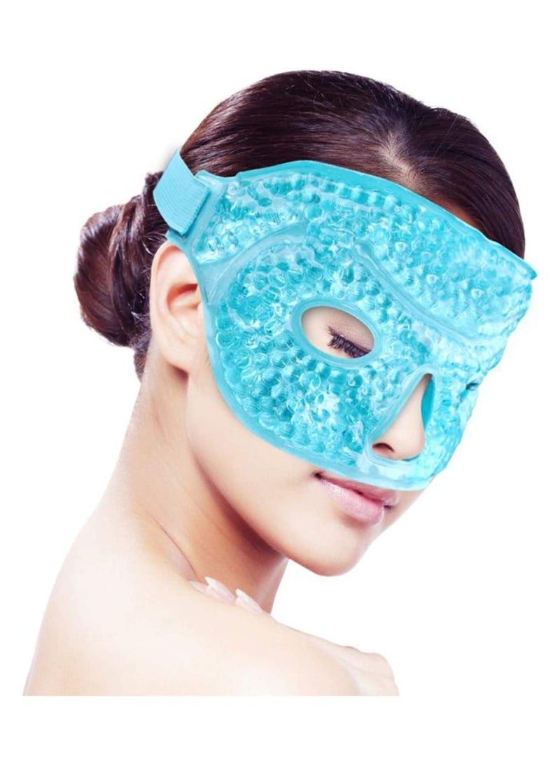 Ultimate Eye  face Care and Deep Sleep Bundle: Hot and Cold Eye Gel Pack and Blackout Eye Mask.Flexible Cold Eye Mask for Acne, Swollen Face, Puffy Eyes, Relaxation, and Stress Relief - Image 2