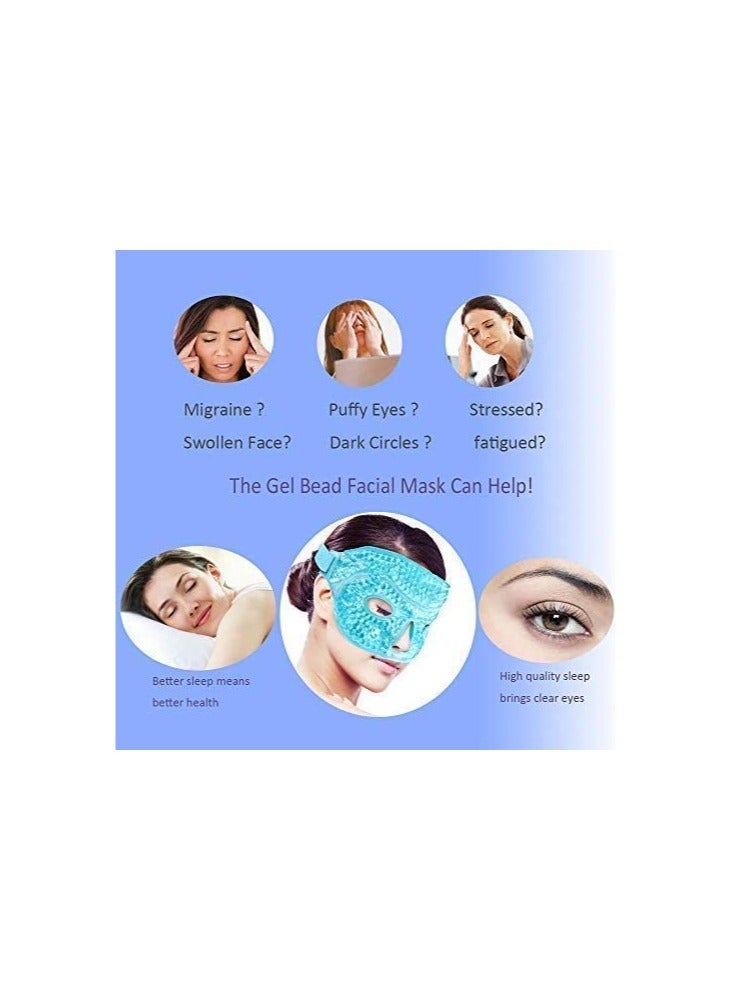 Ultimate Eye  face Care and Deep Sleep Bundle: Hot and Cold Eye Gel Pack and Blackout Eye Mask.Flexible Cold Eye Mask for Acne, Swollen Face, Puffy Eyes, Relaxation, and Stress Relief - Image 5