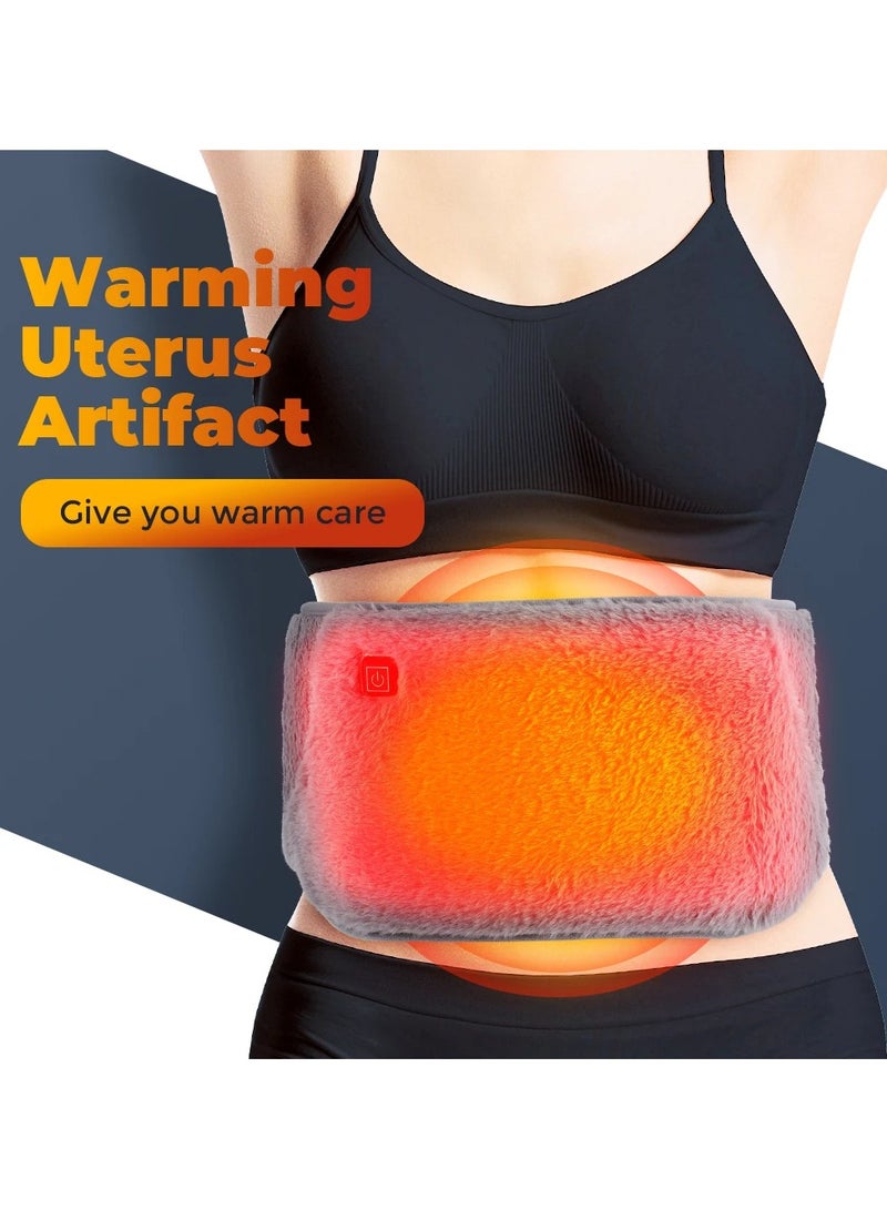 AROAQ Electric Heating Waist Belt USB Hand Warmer Hot Compression Therapy Abdominal Lumbar Uterine Warmer Menstrual Pain Relief Winter - Image 2