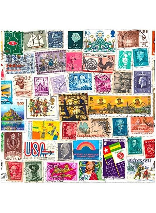 Generic - 1000 Stamps From World Countries Mixed Philately Used Postage Stamps Off Paper - Image 1