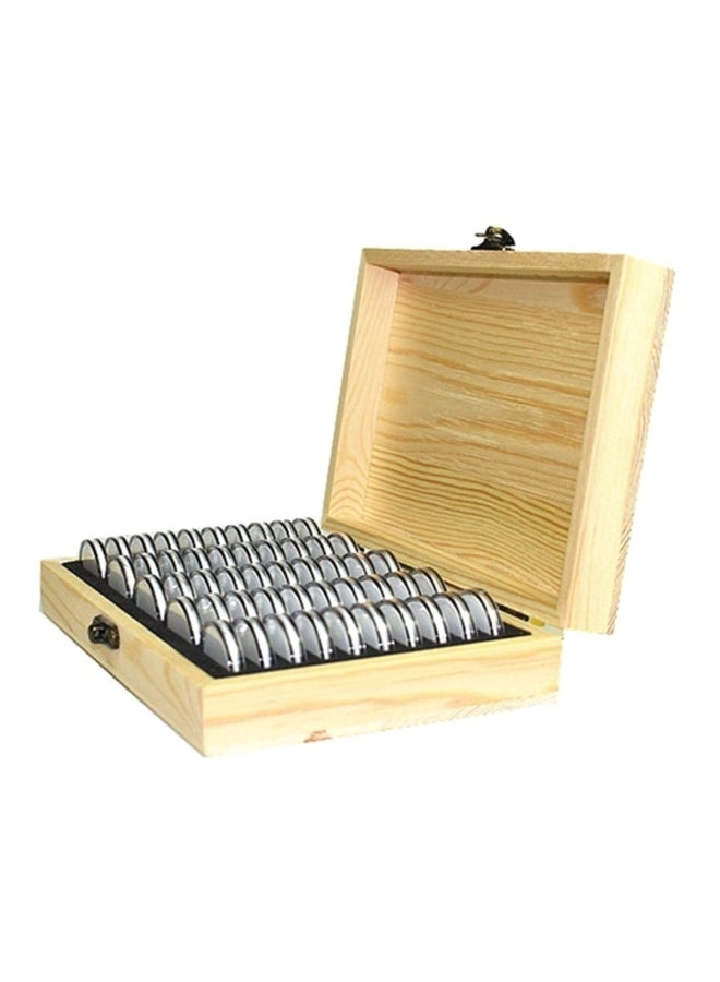 Beige Storage Box for Commemorative Coins