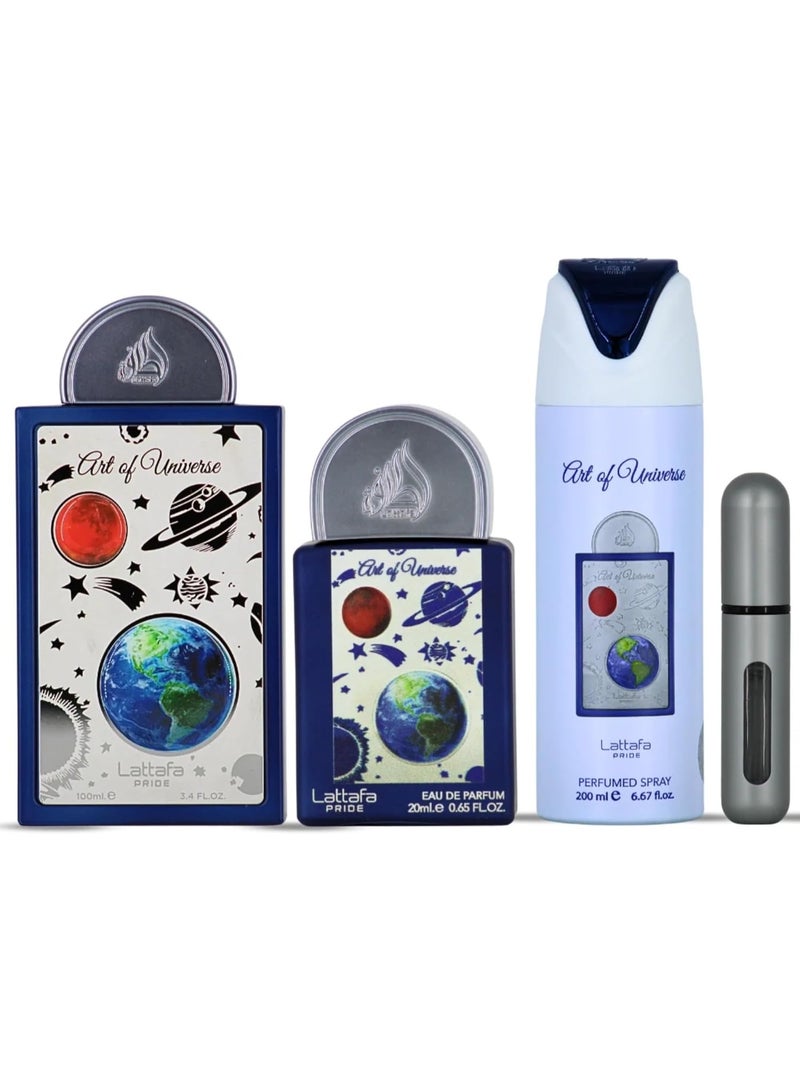 Lattafa Pride Art of Universe 3-Piece Luxury Perfume Gift Set - Image 2
