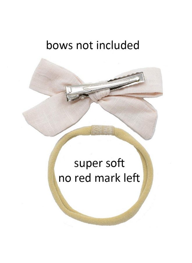 catin - Super Soft Nude Interchangeable Nylon Headbands for Newborn Baby Kids, High Stretchy, 15pcs for DIY Crafts - Image 1