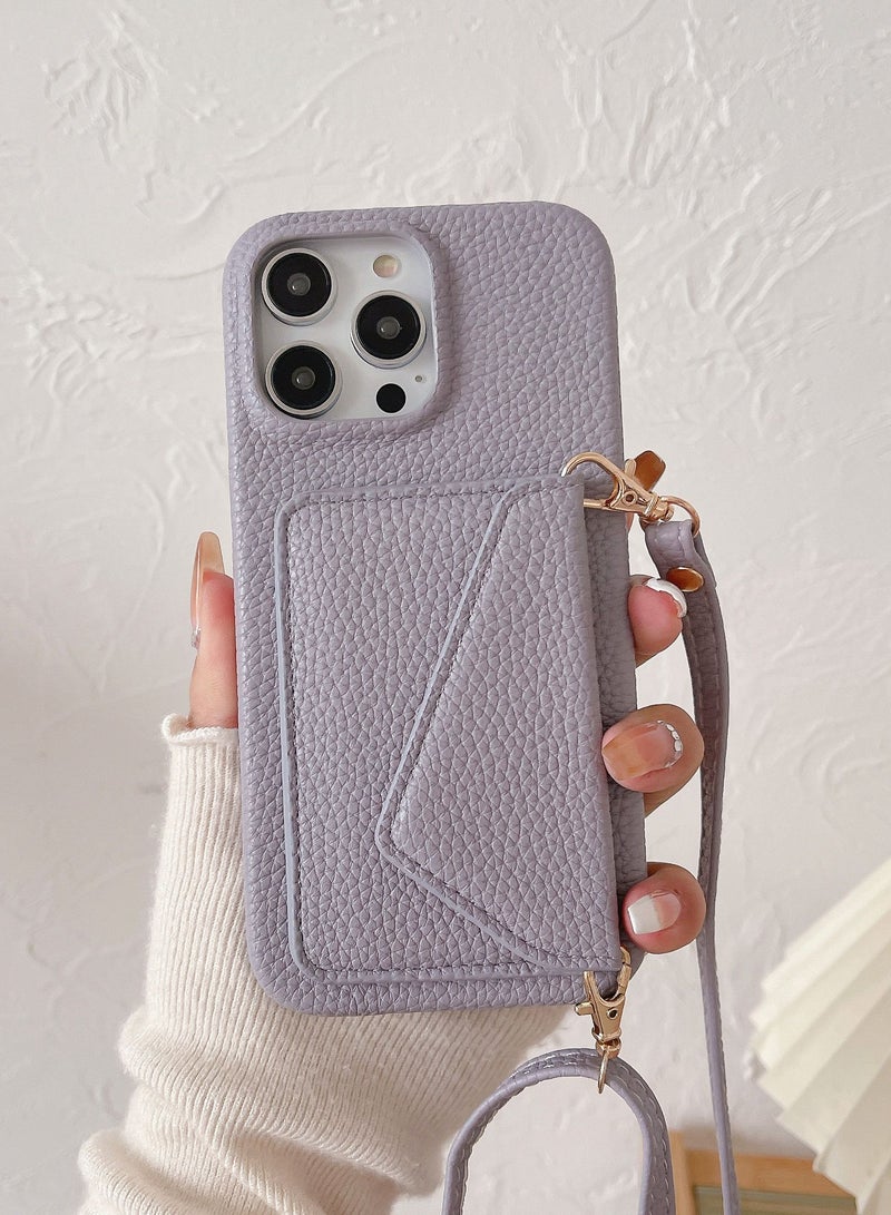 Suteni Back Cover Card Slots Leather Phone Case for iPhone