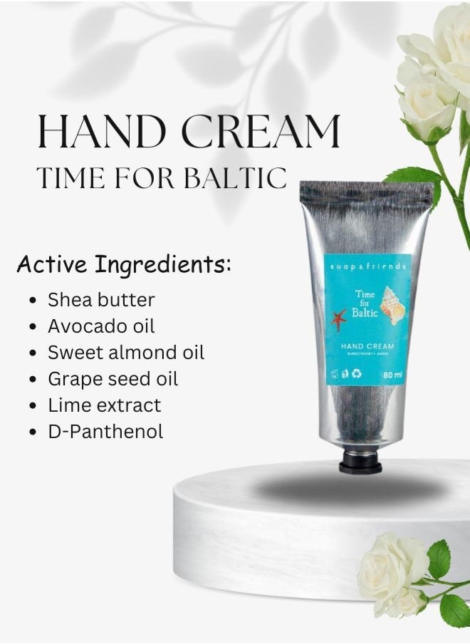 Soap&Friends Soap&Friends Time for Baltic Hand Cream 80ml – Luxurious Shea Butter Moisturizer for Soft Hands – Natural, Cruelty-Free & Hydrating Skincare  - Image 5