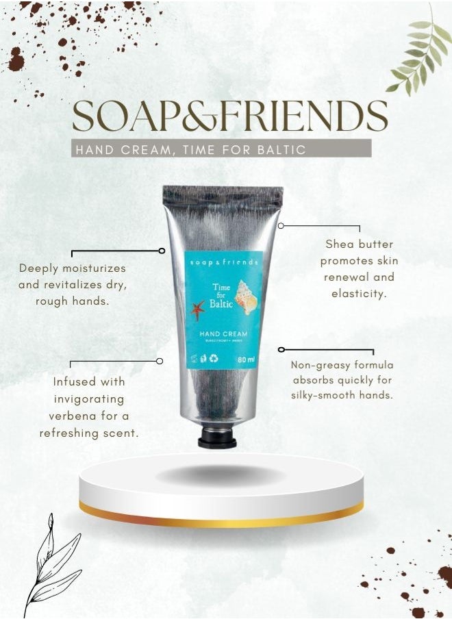 Soap&Friends Soap&Friends Time for Baltic Hand Cream 80ml – Luxurious Shea Butter Moisturizer for Soft Hands – Natural, Cruelty-Free & Hydrating Skincare  - Image 3
