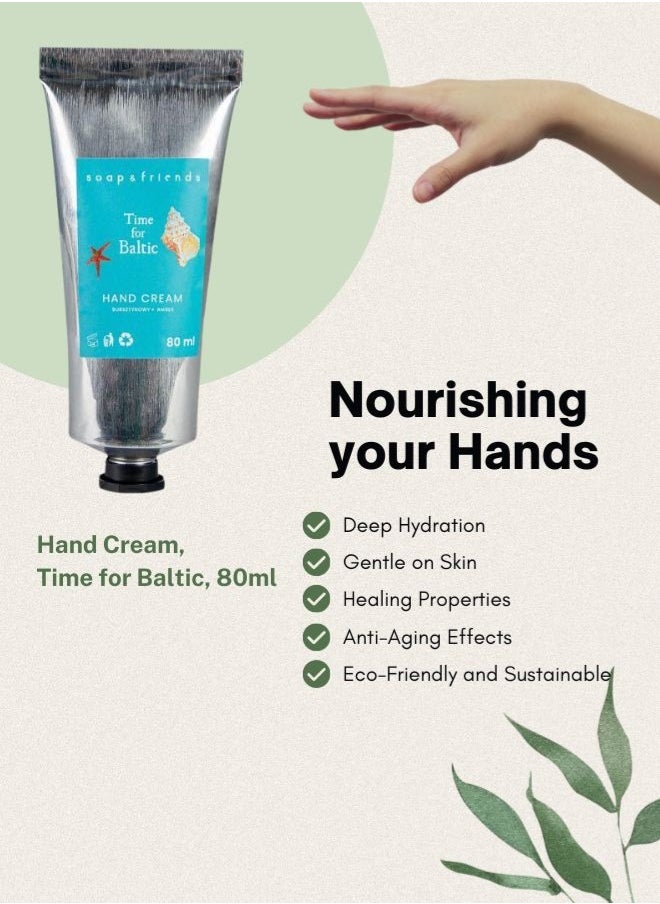 Soap&Friends Soap&Friends Time for Baltic Hand Cream 80ml – Luxurious Shea Butter Moisturizer for Soft Hands – Natural, Cruelty-Free & Hydrating Skincare  - Image 4
