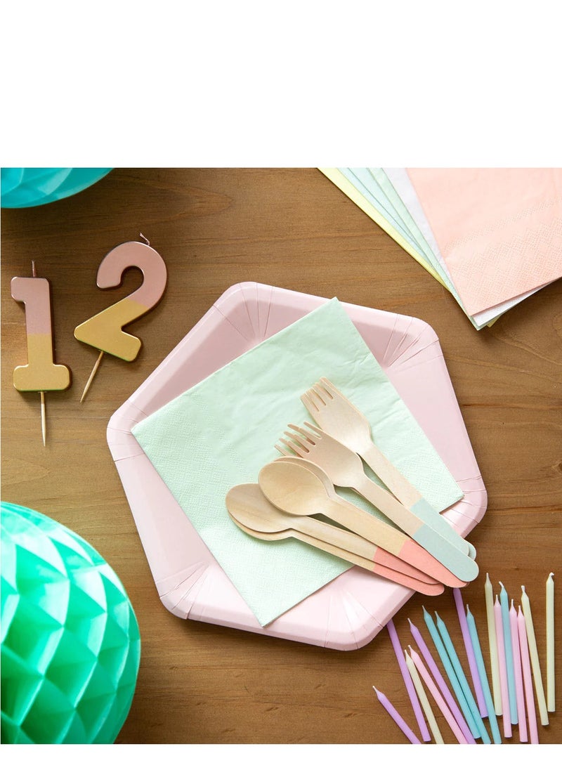 Talking Tables - Talking Tables 1 Number Birthday Candles, Rose Gold Number Candle, Candle for Birthday Cake Topper, Anniversary Cake Number Candle. Candle stick for special occasions such as birthday and Anniversary - Image 1