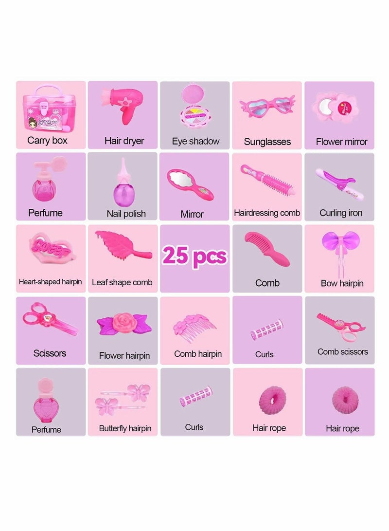 Excefore Kids Makeup Kit Girls Toy - for Little Girls, Princess Beauty Play Set Girls/Toddlers, Safe & Non Toxic 4 5 6 7 8 9 10 Year Old Girl  Birthday Gifts. - Image 5