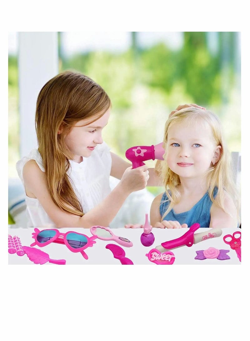 Excefore Kids Makeup Kit Girls Toy - for Little Girls, Princess Beauty Play Set Girls/Toddlers, Safe & Non Toxic 4 5 6 7 8 9 10 Year Old Girl  Birthday Gifts. - Image 4