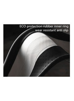 Hawaii Carbon Fiber Leather Car Steering Wheel Cover Universal 38 cm 15 Inches  - Image 3