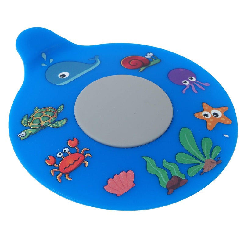 WSZCML Bathtub Drain Stopper, Silicone Tub Stopper Plug, Universal Bath Drain Cover, Kids Tots Babies Gift (Blue Turtle) - Image 1