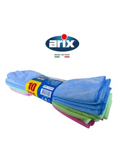 arix Arix Microfibre Multipurpose Cleaning Cloths – 10pcs, Ultra-Soft & Highly Absorbent  - Image 2