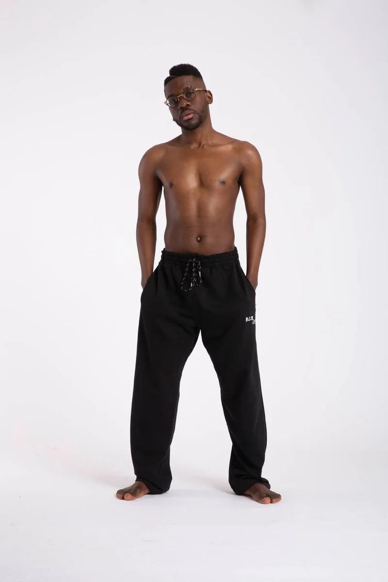 Tampap Large Size Men's Sweatpants with Pocket Zipper Blr-08