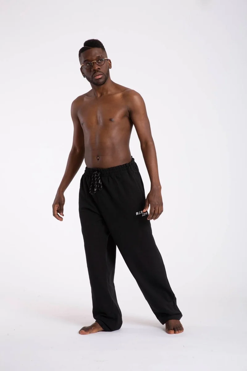 Tampap Large Size Men's Sweatpants with Pocket Zipper Blr-08