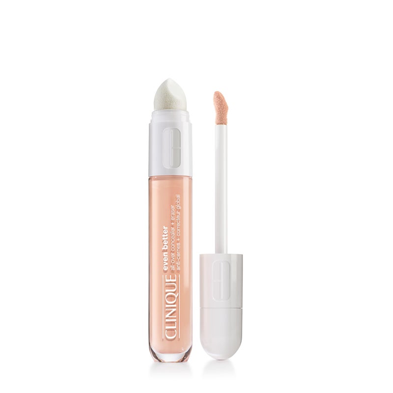Clinique Even Better AllOver Full Coverage Concealer  Eraser For Dark Circles  Hydrating Brightening  Depuffing Ivory 02 Fl Oz