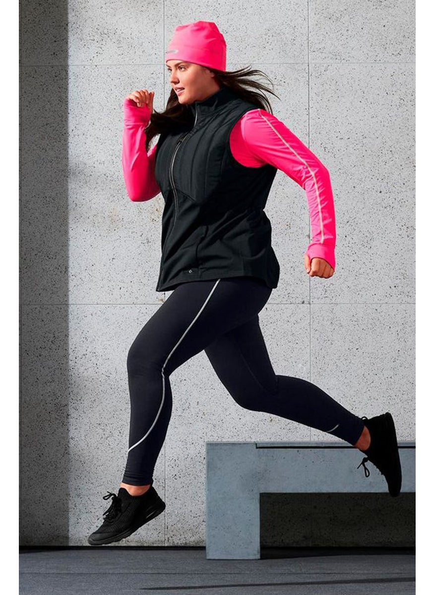 Tchibo Women Regular Fit Quilted Running Vest, Black  - Image 1