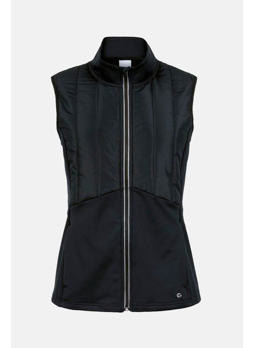 Tchibo Women Regular Fit Quilted Running Vest, Black  - Image 2
