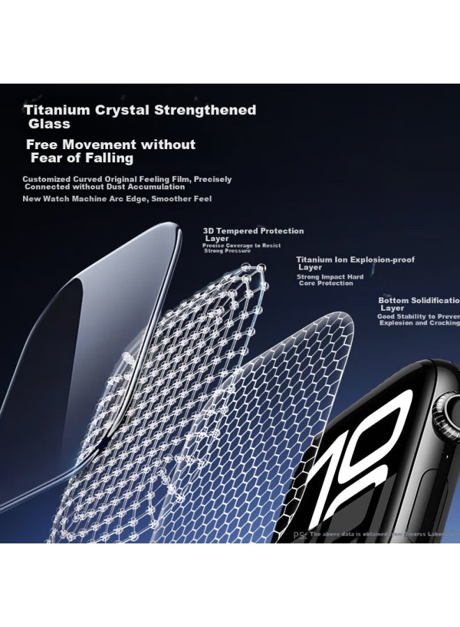 Smorss Screen Protector For Apple Watch S11/s10, Protective Film For Iwatch S10, Tempered Glass Film, Dust-free Installation, 46mm - Image 3