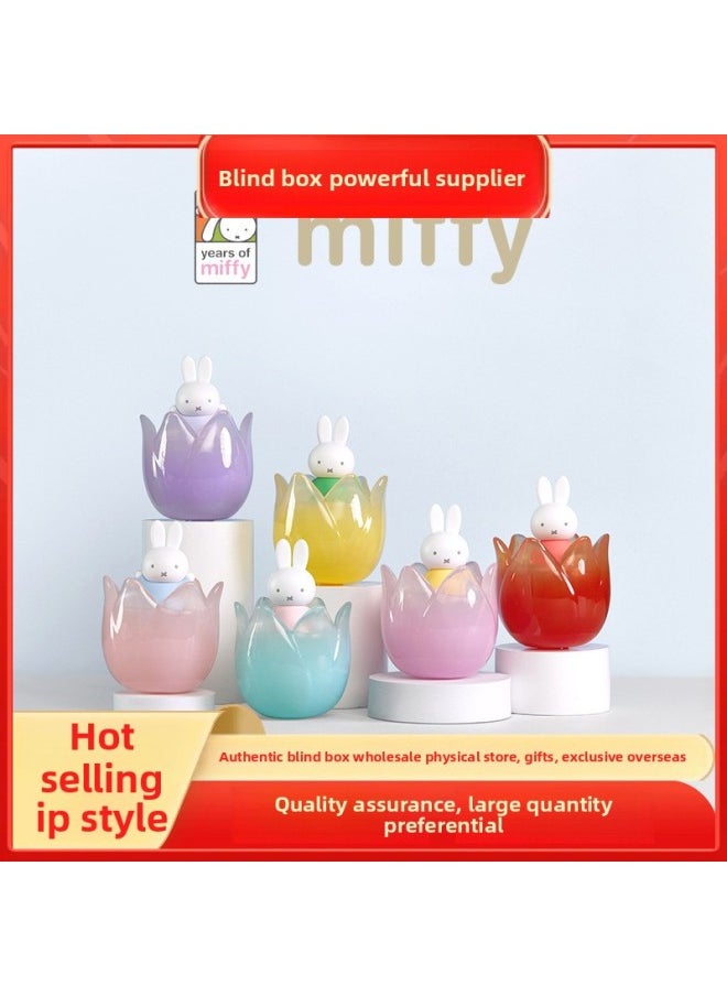 Generic - Genuine Miffy Tulip Series Blind Box Hand-made Trendy Toys Cute Creative Ornaments Peripheral Gifts Wholesale-Color:Miffy Elephant Series Blind Box (please Take 8 Pictures Of The End Box) - Image 1
