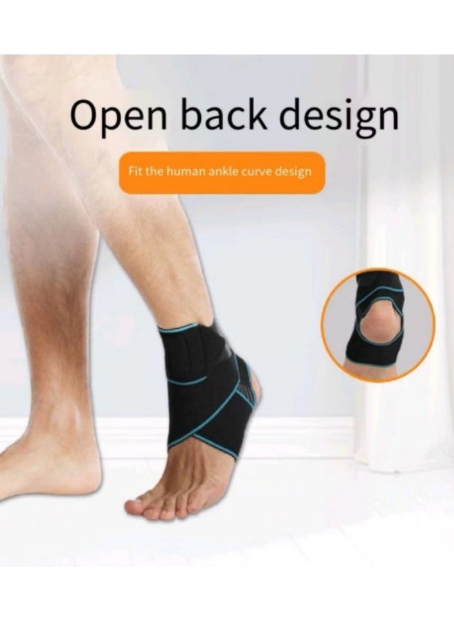 1-Piece Ankle Protector, Adjustable Elastic & Comfortable Ankle Brace, Compression Ankle Support Men & Women, Stabilize Ligaments-Eases Swelling and Sprained Ankle