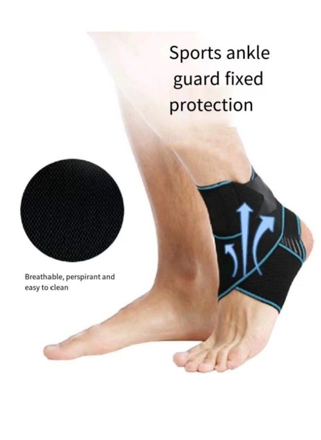 1-Piece Ankle Protector, Adjustable Elastic & Comfortable Ankle Brace, Compression Ankle Support Men & Women, Stabilize Ligaments-Eases Swelling and Sprained Ankle