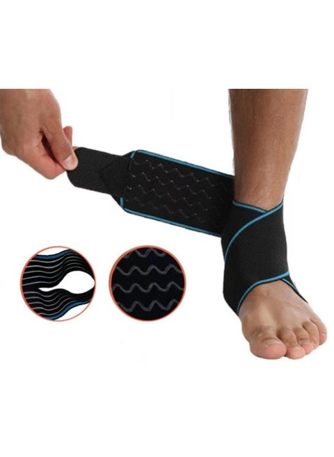 1-Piece Ankle Protector, Adjustable Elastic & Comfortable Ankle Brace, Compression Ankle Support Men & Women, Stabilize Ligaments-Eases Swelling and Sprained Ankle