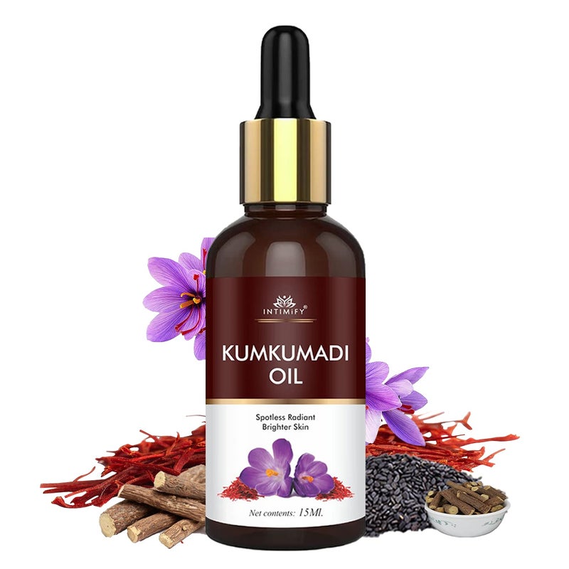INTIMIFY Kumkumadi Oil For Face Kumkumadi Tailam For Glowing Skin For Women Men 15 ml - Image 1