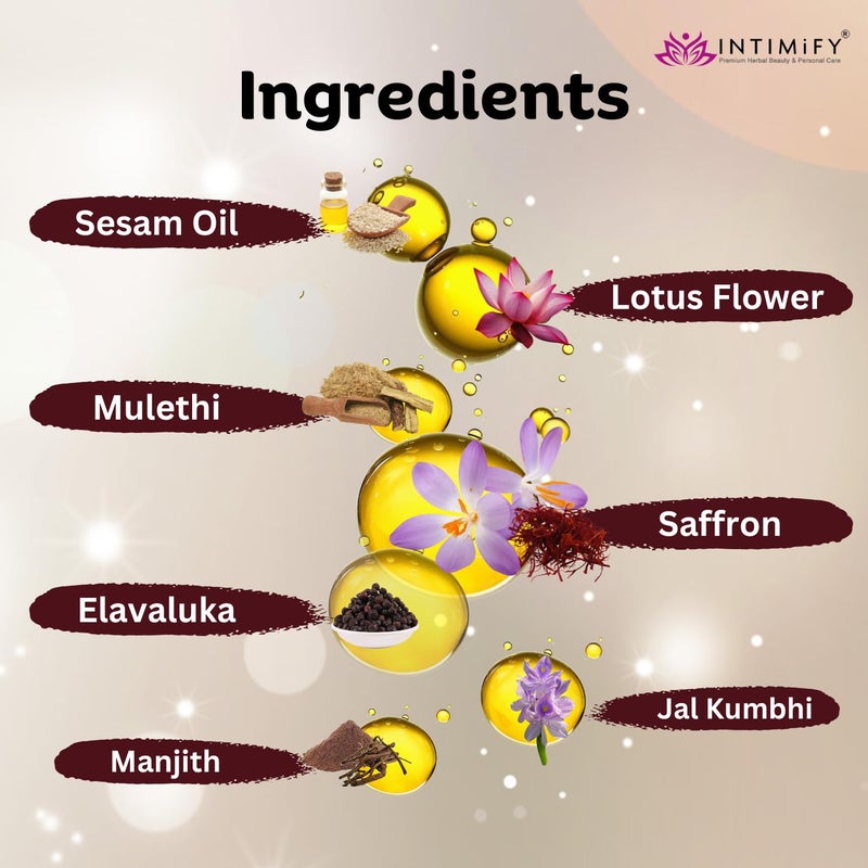 INTIMIFY Kumkumadi Oil For Face Kumkumadi Tailam For Glowing Skin For Women Men 15 ml - Image 3