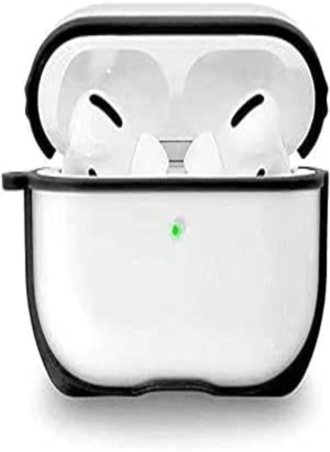 Generic - Eggshell Protective Cover for Airpods Pro (Black/Transparent) - Image 1
