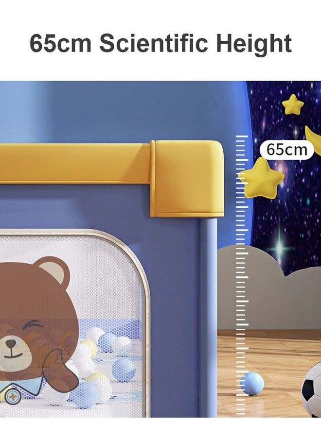 oldlaiben Baby Playpen 150*180cm, Play Pens for Babies and Toddlers Baby Fence Baby Play Yards for Indoor & Outdoor with Breathable Mesh Anti-Fall Playpen  - Image 2