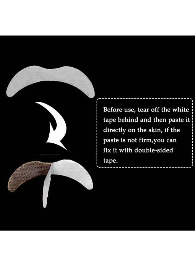 Pack Of 20 Self-Adhesive Moustache & Eyebrow for Masquerade & Costume - Image 3