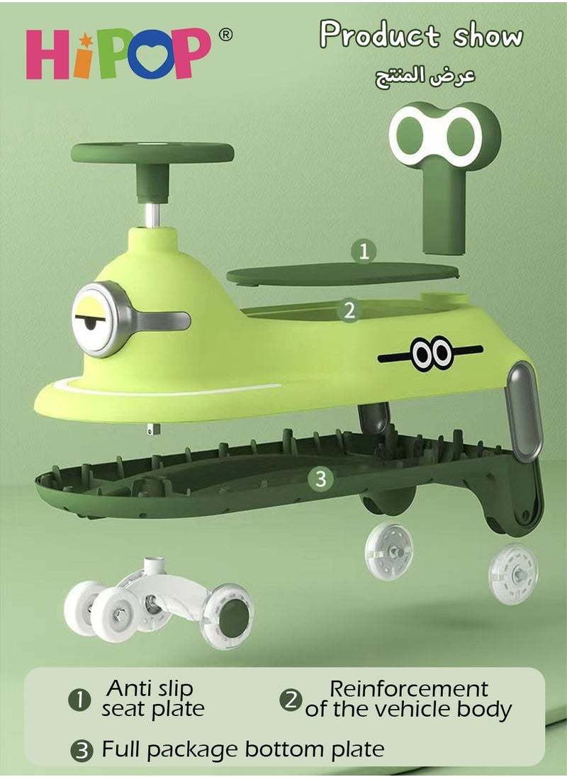 HIPOP - Ride on Toys for Kids,Magic Swing Ride on Car,Twist Car with Music and Light,Silent and Anti-Rollover,Children's Riding Toy - Image 1
